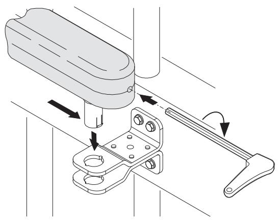 ADYX LINEA 300 - FIXATION DE L'OPÉRATEUR SUR PATTE PORTAIL - 1