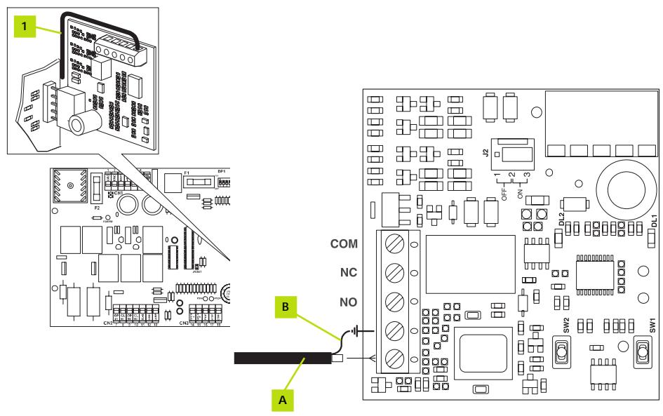 ADYX LINEA 300 - BRANCHEMENT ANTENNE EXTERIEURE 433MHZ (EN OPTION) - 1