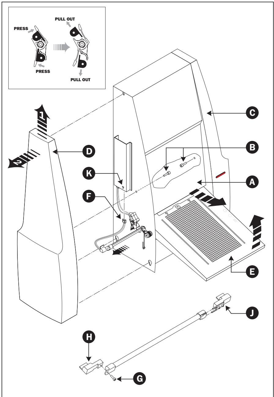 HASSELBLAD FLEXTIGHT 949 - Follow procedure below to replace a tube: - 1