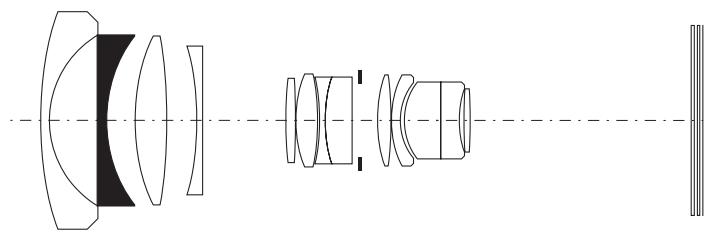 HASSELBLAD HCD 4.0-5.6 35-90 - In front of the image plane (at infinite focus setting) - 2