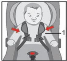 KIDDY MAXI PRO - Dopasowywanie 5-punktowego pasa - 4