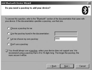 SWEEX BT211 - Adding a Bluetooth device - 4