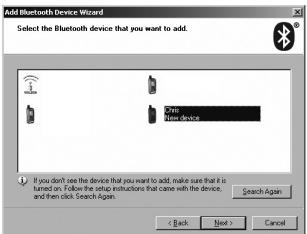 SWEEX BT211 - Adding a Bluetooth device - 3