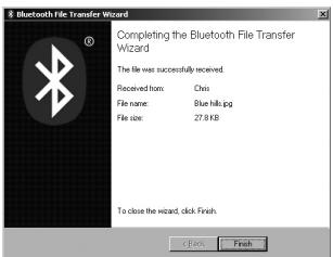 SWEEX BT211 - Receiving a file - 6