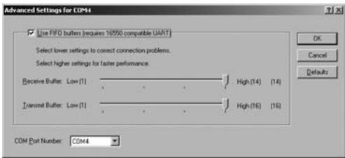 SWEEX CD005 - Port settings Serial - 2