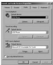 SWEEX IP005 - Sound settings - 1