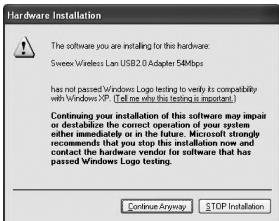 SWEEX LW053 - Installation under Windows 2000 and XP - 4