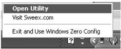 SWEEX LW150 - Windows XP avec utilitaire sweex : - 1