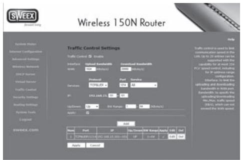 SWEEX LW150 - Contrôle du trophisme - 1