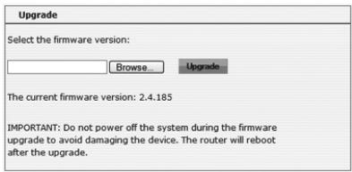 SWEEX LW310 - Upgrading the router firmware (Firmware) - 1