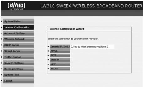SWEEX LW310 - Settings 3 PPPoE - 1