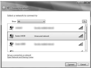 SWEEX LW313 - Windows Vista: - 2