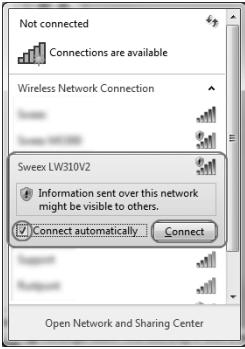 SWEEX LW313 - Windows 7: - 2
