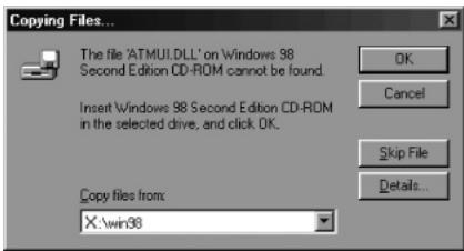 SWEEX MO128 - Windows 98SE installation - 11