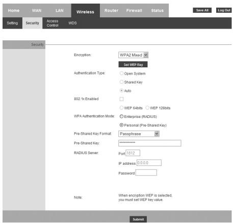SWEEX MO251V2 - Securing the wireless network - 1