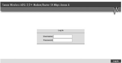 SWEEX MO251V2 - Modem access (Login) - 2