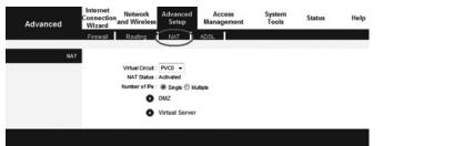 SWEEX MO300 - Thereafter click "Virtual Server" - 2
