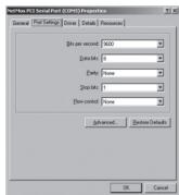 SWEEX PU007V2 - Port settings Serial - 1