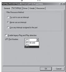SWEEX PU013 - Port settings Parallel - 1