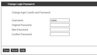 SWEEX RO003 - Changing the password - 1