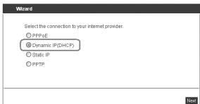 SWEEX RO003 - Setting 1 DHCP without hostname - 2