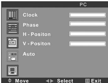 SWEEX TV019 - PC SETTING (FOR PC SIGNAL SOURCE ONLY) - 1