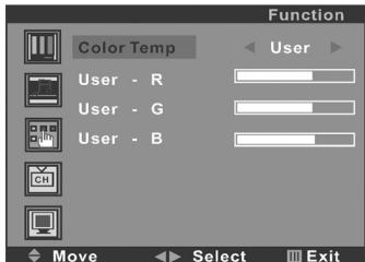 SWEEX TV019 - FUNCTION SETTING - 2
