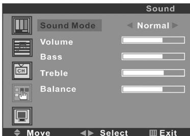 SWEEX TV019 - SOUND SETTING - 1