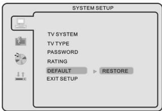 SWEEX TV019 - DEFAULT SETTING - 1