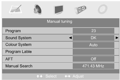 SWEEX TV022 - Manual Tuning - 1