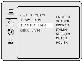 SWEEX TV022 - SUBTITLE LANGUAGE - 1