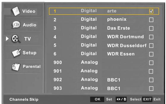 SWEEX TV126 - TV MENU - 5
