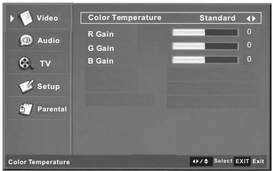 SWEEX TV126 - Menu Operation Under TV Input - 2