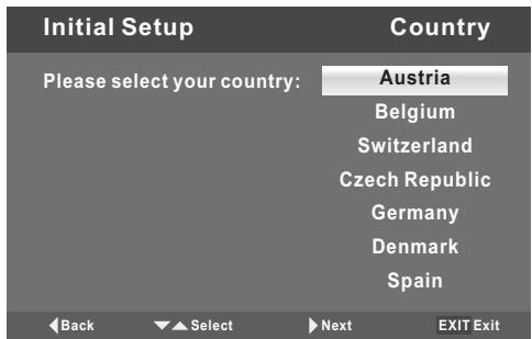 SWEEX TV126 - Menu Setup TV (When using for the first time only) - 4