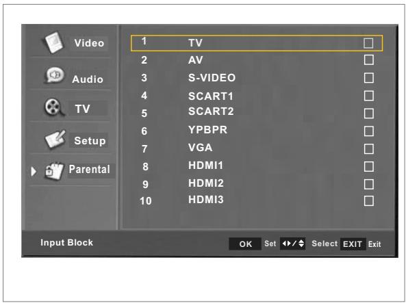SWEEX TV126 - . Parental menu - 5