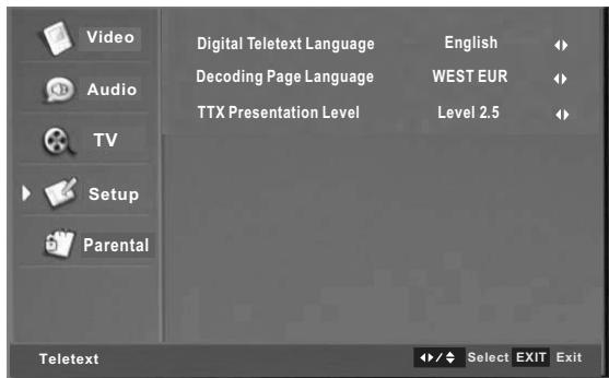 SWEEX TV126 - Setup MENU - 3