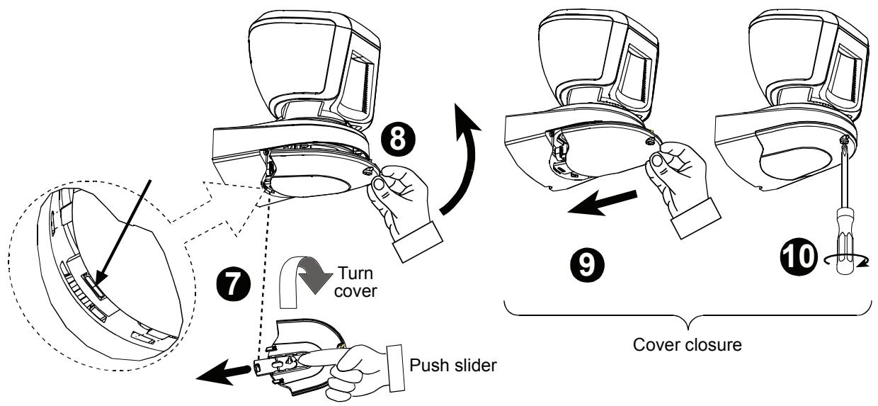 VISONIC TOWER 20 AM - Cover Closure (see Fig. 4, steps 7 - 10) - 17