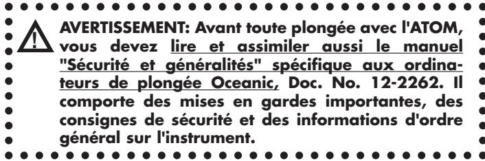 OCEANIC ATOM - Reglages et transferts PC - 2