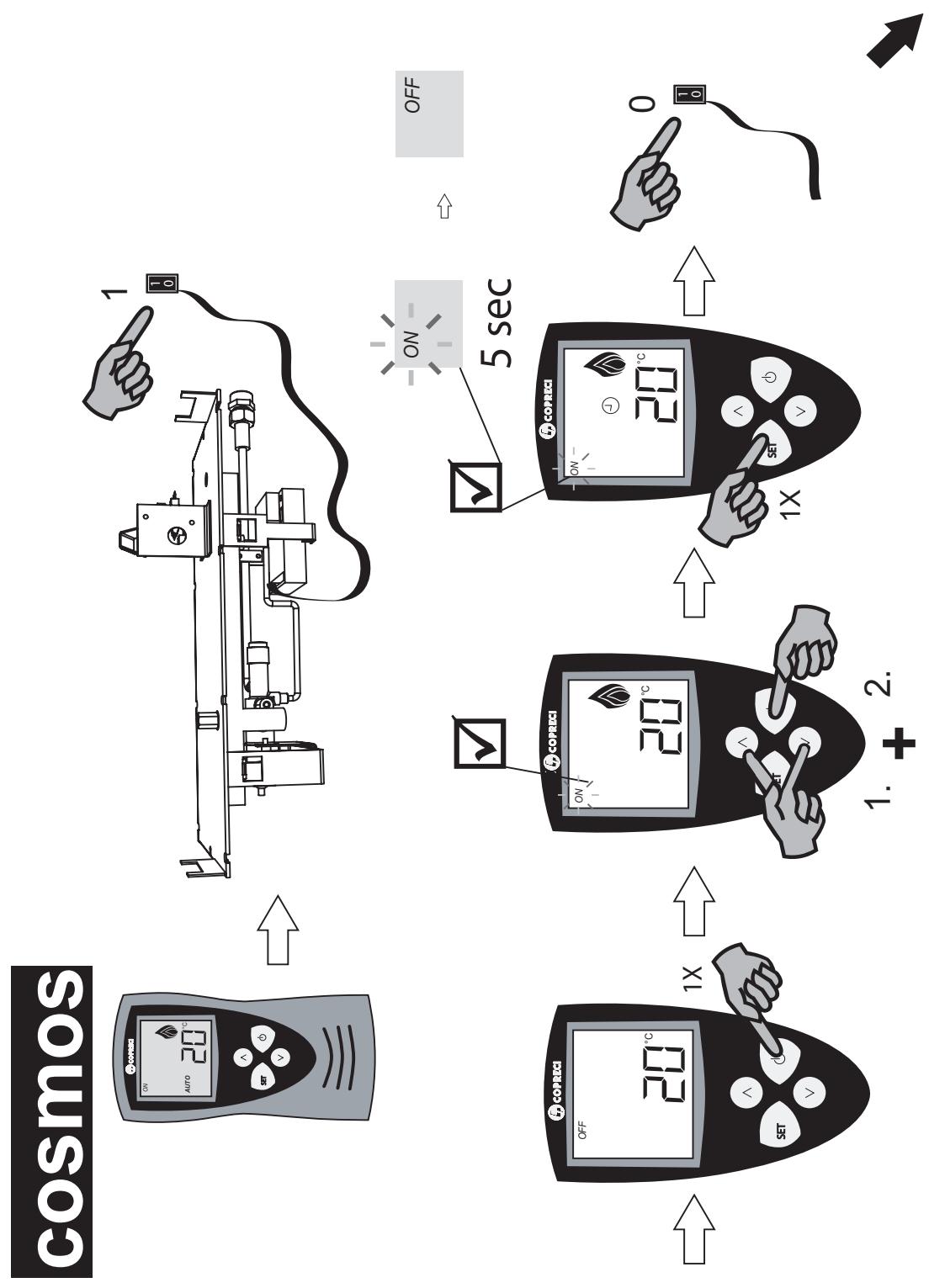 BODART & GONAY BODART & GONAY COSMOS 125 - INITIALISATION DE LA TELECOMMANDE - 1