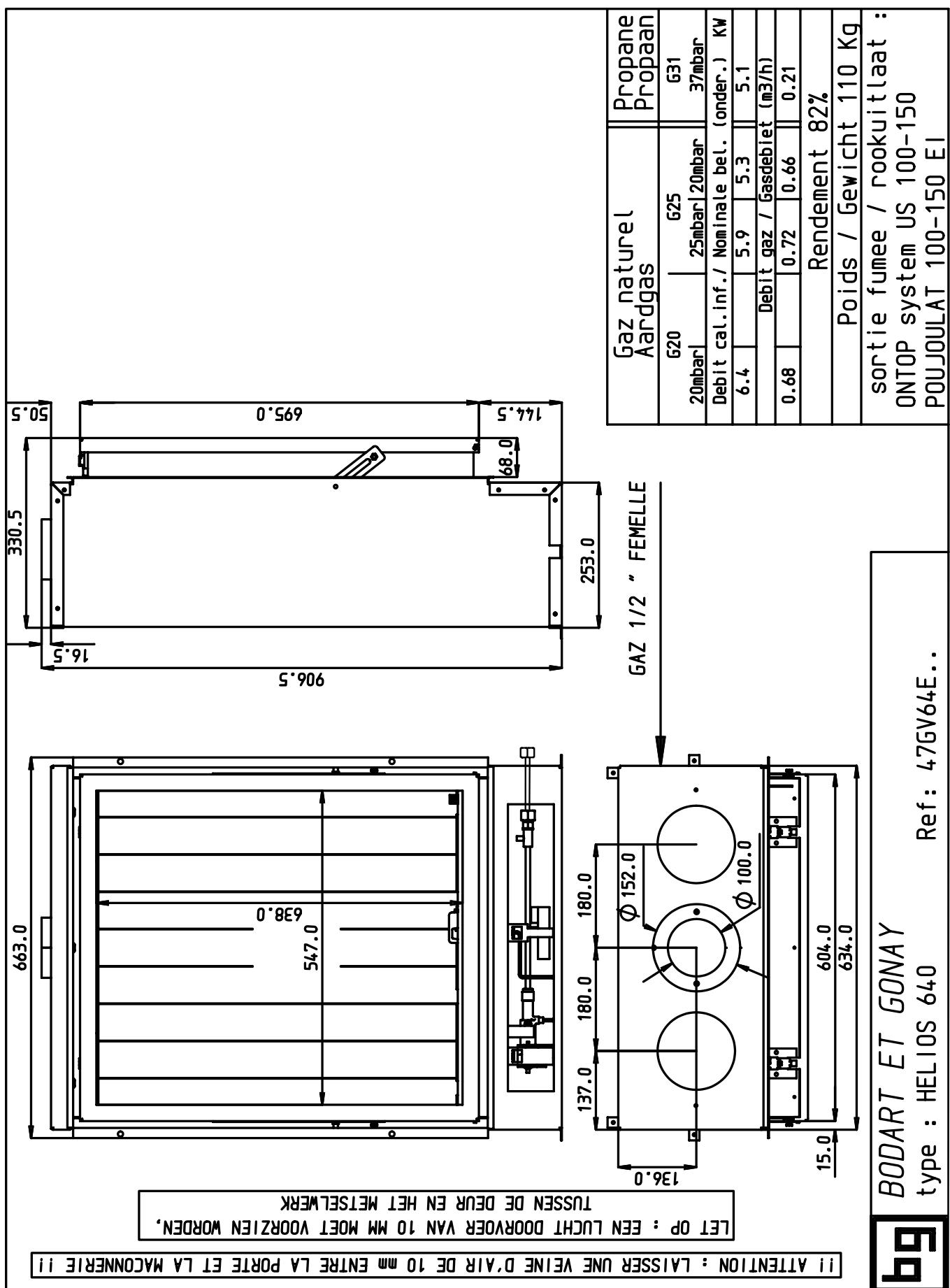 BODART & GONAY BODART & GONAY HELIOS - FICHE TECHNIQUE - 5