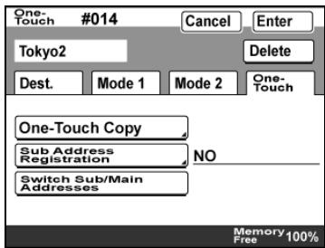 KONICA BIZHUB 222 - Registering/editing/deleting the secondary recipient - 1