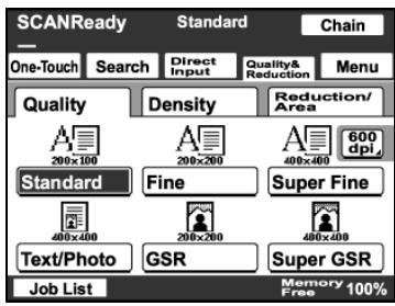 KONICA BIZHUB 222 - To select an Quality setting - 2