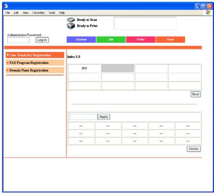 KONICA BIZHUB 222 - Naming an index - 1