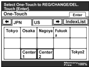 KONICA BIZHUB 222 - Changing/deleting a one-touch dial button - 1