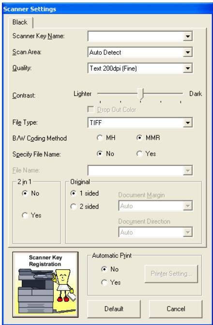 KONICA BIZHUB 222 - Specifying automatic printing with IP Scanner - 2