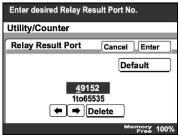 KONICA BIZHUB 222 - Specifying the relay result port - 3