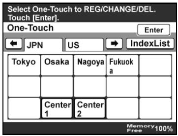 KONICA BIZHUB 222 - Changing/deleting a one-touch dial button - 1