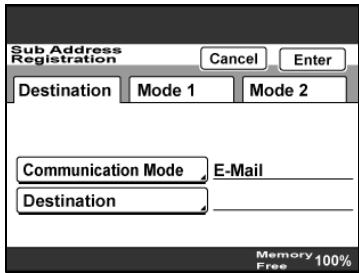 KONICA BIZHUB 222 - Registering/editing/deleting the secondary recipient - 2