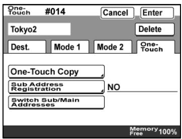 KONICA BIZHUB 222 - Registering/editing/deleting the secondary recipient - 1