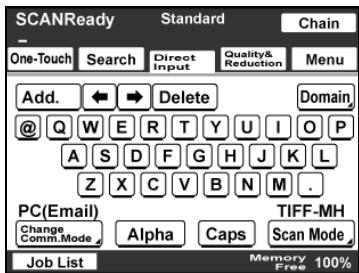 KONICA BIZHUB 362 - To enter an address - 2